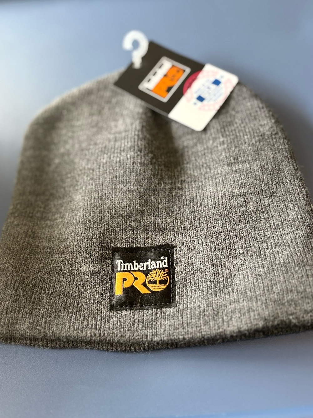 Timberland PRO Gray Beanie with Logo Patch